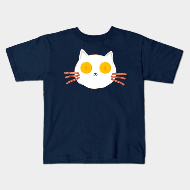 Breakfast Cat Kids T-Shirt by bohsky